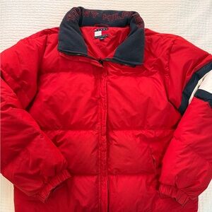 Red and blue Tommy Hilfiger puffer jacket❤️